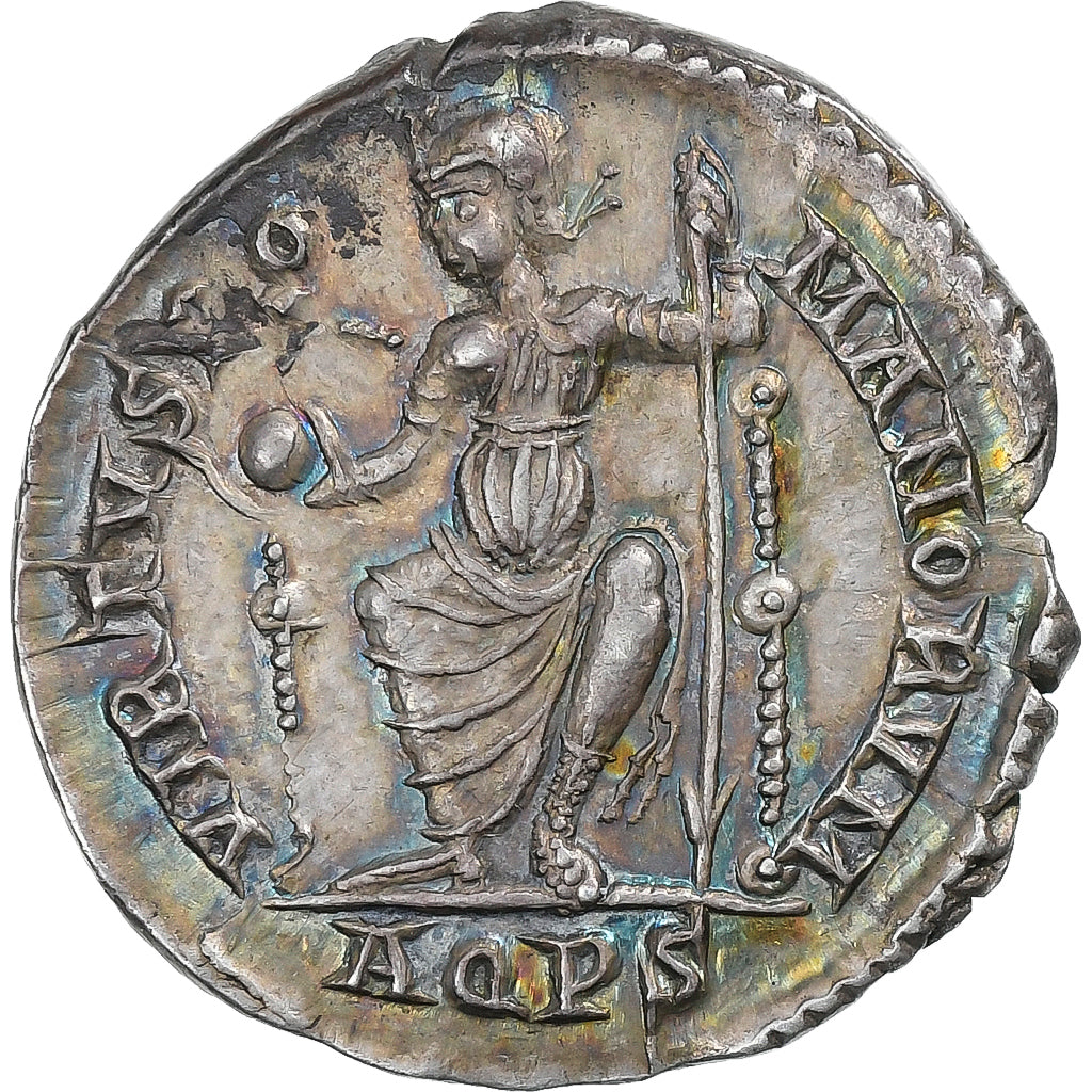Theodosius I, Siliqua, 378-383, Aquileia, Silver, AU(55-58)