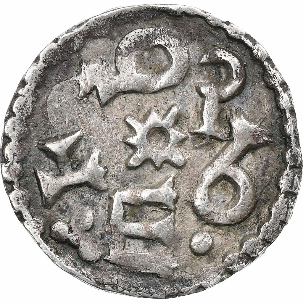 Francia, Charlemagne, Denier, 768-814, Melle, Vellón, MBC, Depeyrot:605