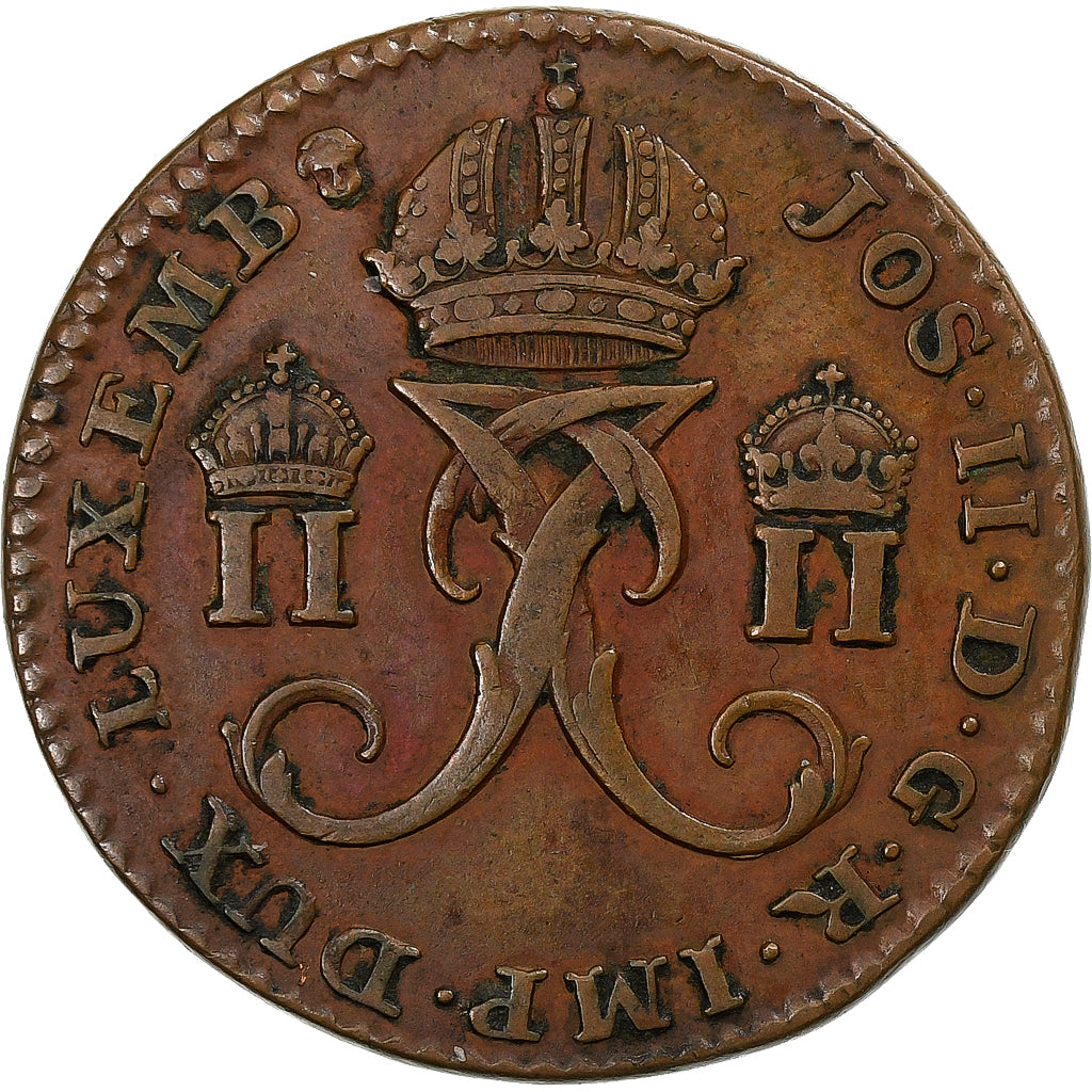 Duchy of Luxembourg, Joseph II, 2 Liards, 2 Oord, 1789, Brussels, Copper
