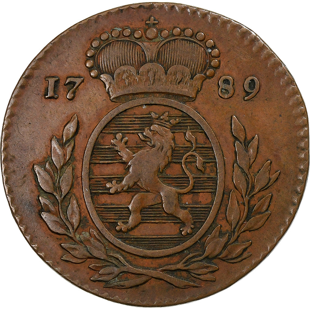 Duchy of Luxembourg, Joseph II, 2 Liards, 2 Oord, 1789, Brussels, Copper