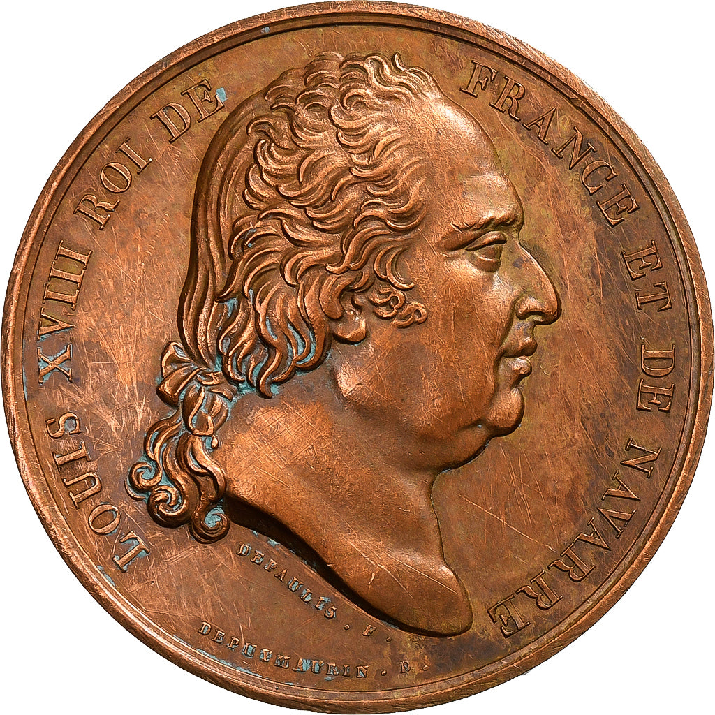 France, Médaille, Louis XVIII, Cuivre, SUP, Depaulis