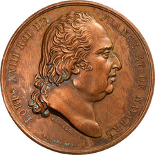 France, Médaille, Louis XVIII, Cuivre, SUP, Depaulis