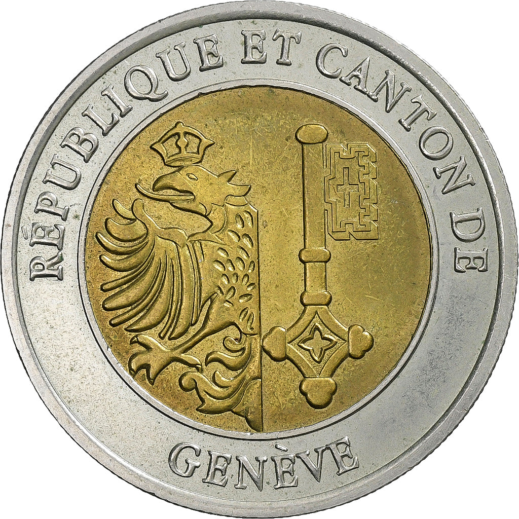 Canton of Geneva, 1 Sablier, Le Passage à l'An 2000, 2000, Bi-Metallic