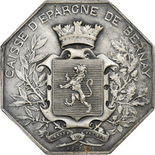 Francja, Token, Caisse d'Épargne de Bernay, 1942, Srebro, Dubois.H, AU(55-58)