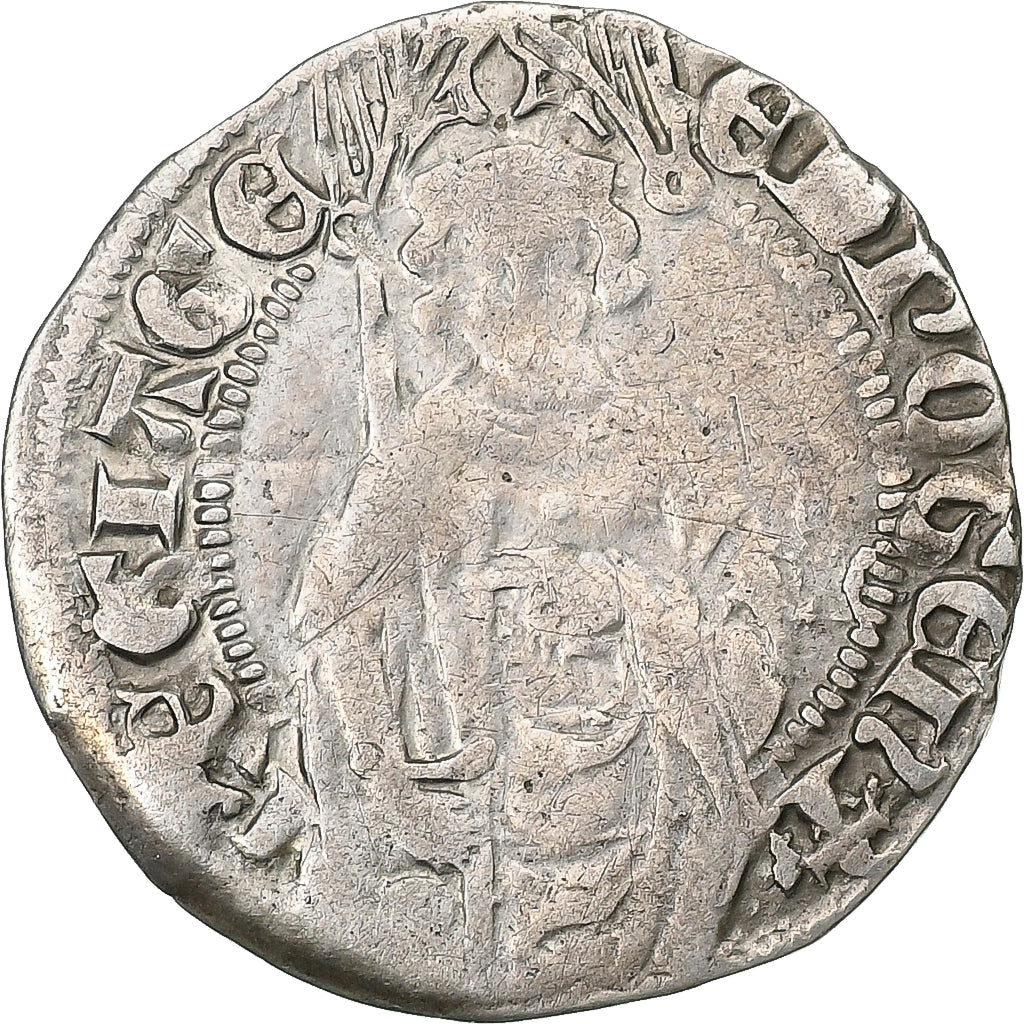 Duchy of Aquitaine, Edward the Black Prince, Hardi, 1362-1372, Poitiers, Billon