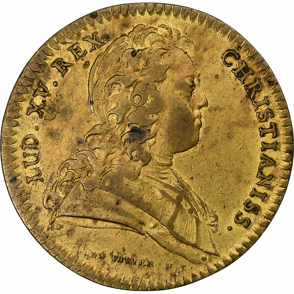 France, Jeton, Louis XV, États d'Artois, n.d. (1724), Laiton, TB+