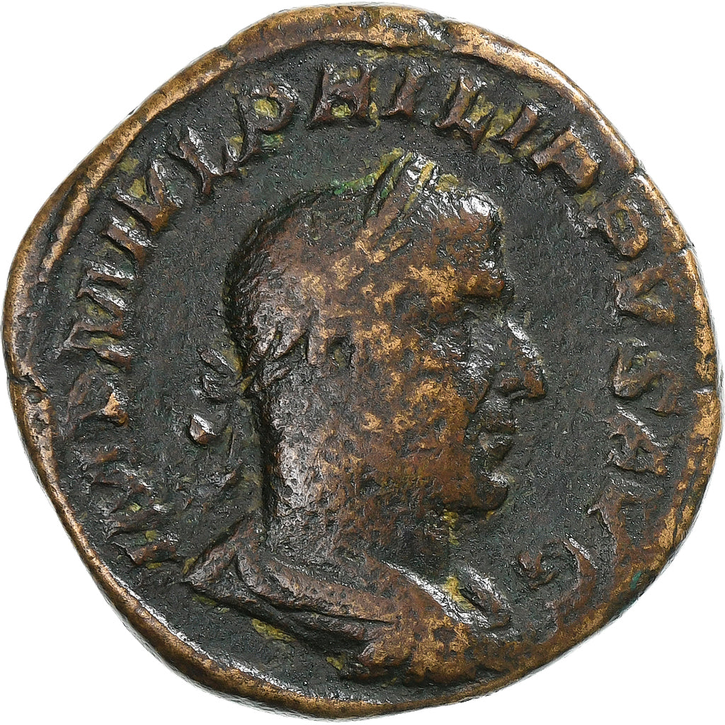 Philip I, Sestertius, 244-249, Rome, Bronze, VF(20-25), RIC:169a