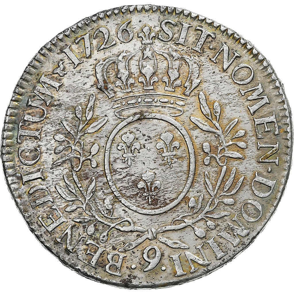 Frankreich, Louis XV, Ecu aux branches d'olivier, 1726, Rennes, Silber, SS