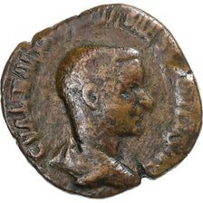 Hostilian, Sesterzio, 251, Rome, Bronzo, MB