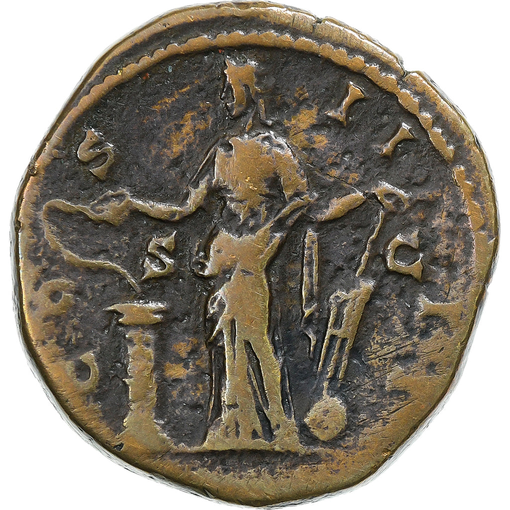 Antoninus Pius, Sestertius, 145-161, Rome, Bronze, VF(30-35), RIC:762