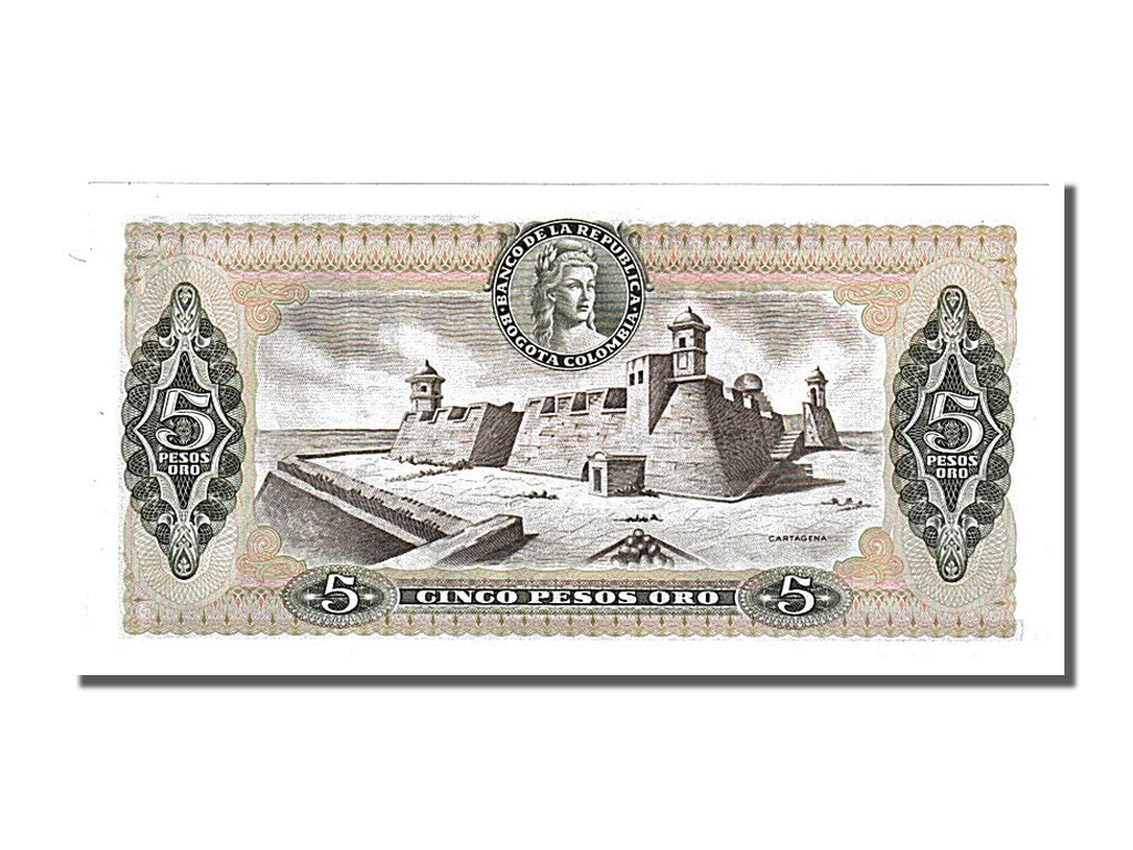 Banknote, Colombia, 5 Pesos Oro, 1980, 1980-01-01, UNC(65-70)