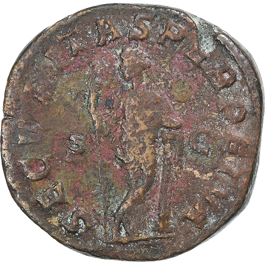 Gordian III, Sesterzio, 244, Rome, Bronzo, MB+, RIC:336