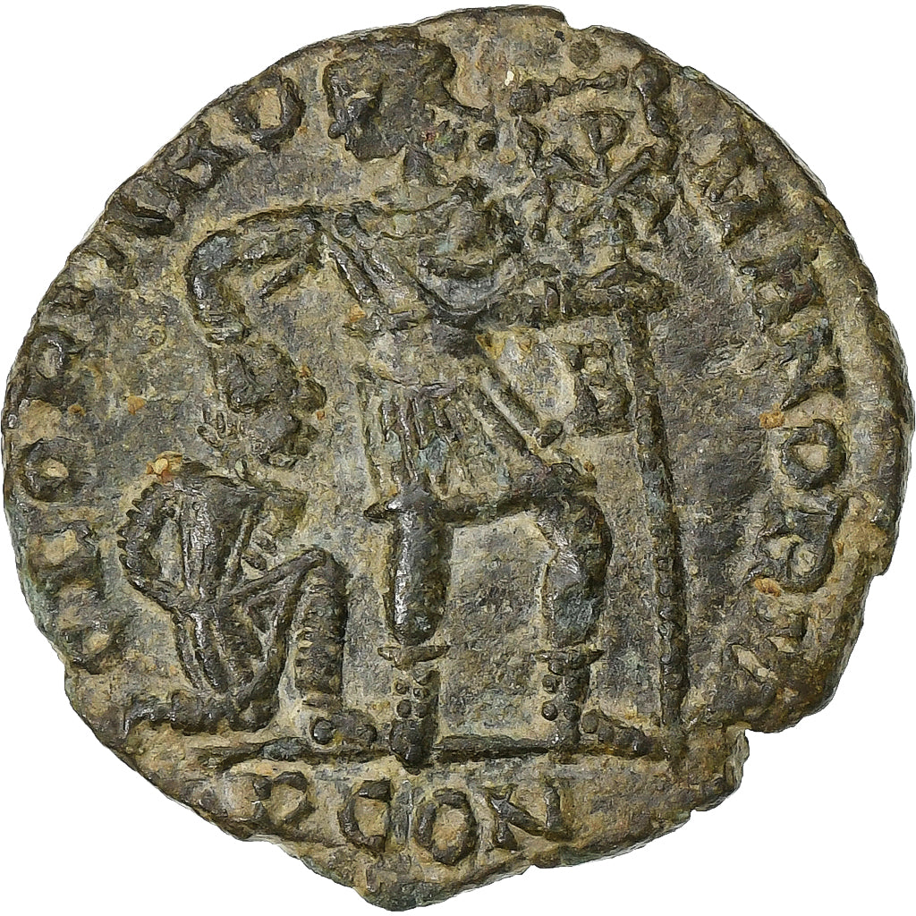 Valens, Follis, 364-367, Arelate, Bronze, AU(55-58), RIC:7D