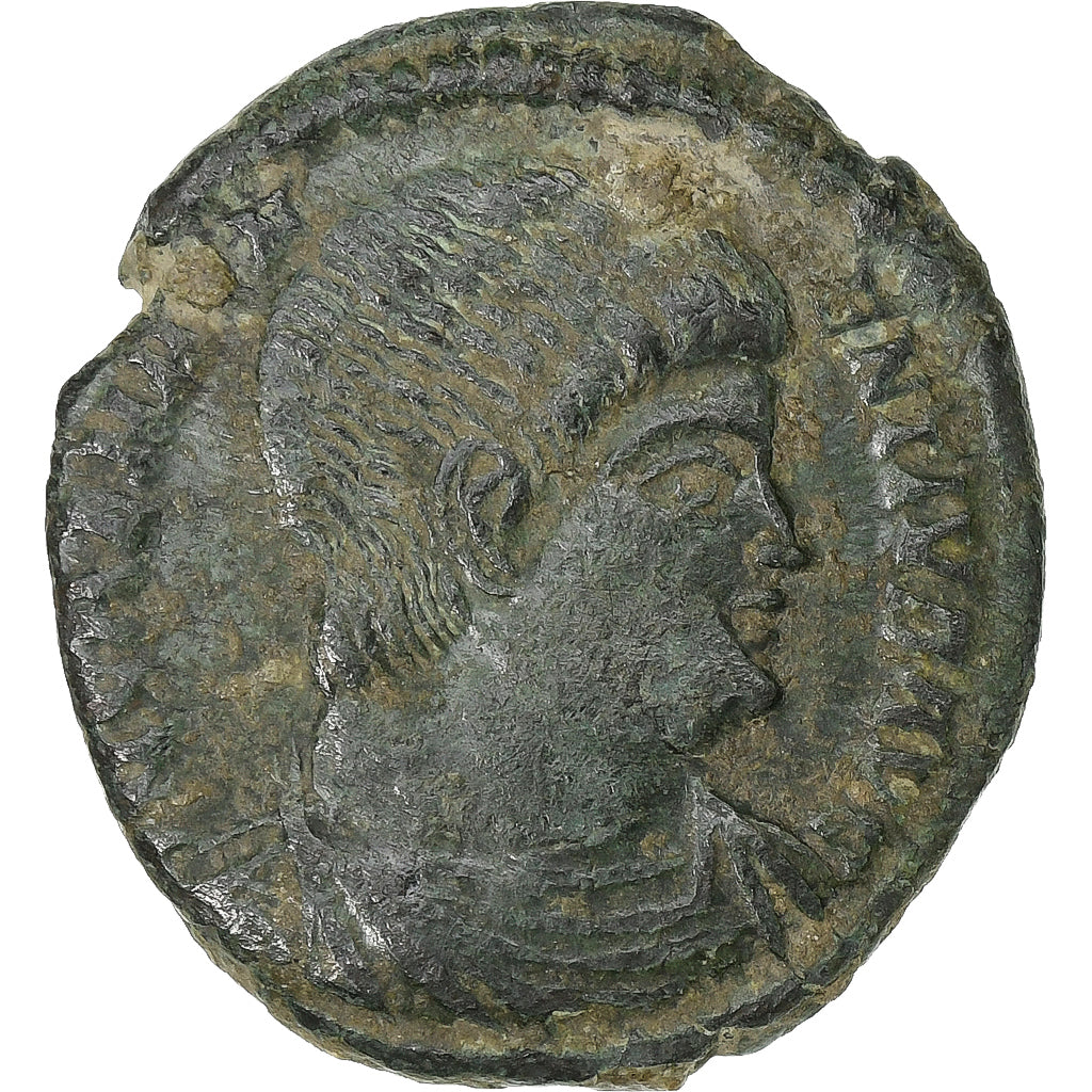 Magnentius, Maiorina, 350-353, Trier, Bronzo, MB+