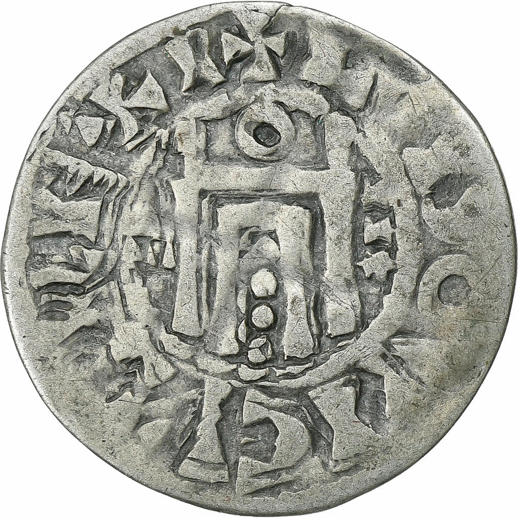 Francia, Louis VI, Denarius, 1108-1137, Orléans, Vellón, BC+, Duplessy:120