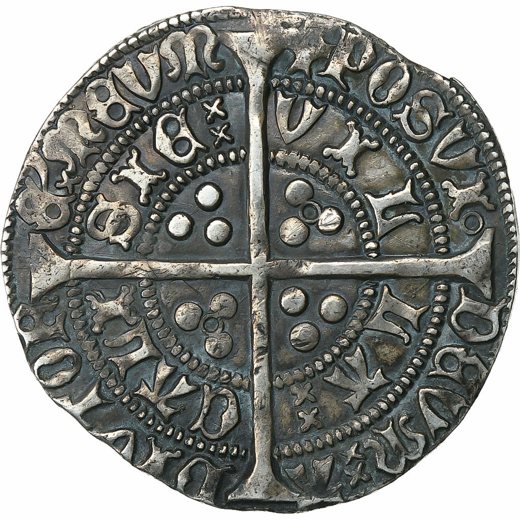 Francia, Henry VI, Gros, 1422-1461, Calais, Plata, MBC+