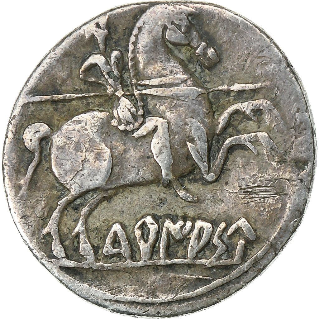 Turiasu, Lusones, Denarius, 1st century BC, Silver, EF(40-45)