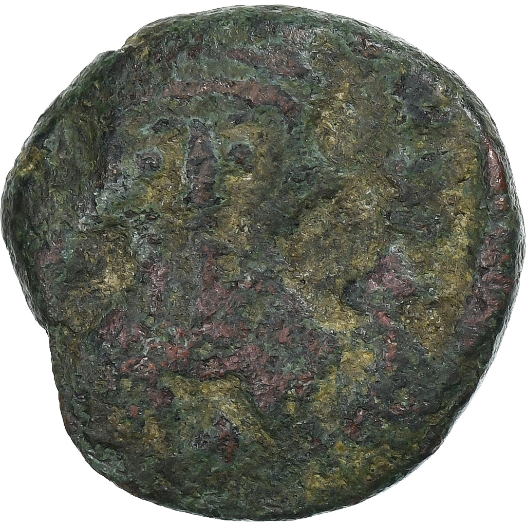 Constans II, Half Follis, 641-668, Carthage, Bronze, F(12-15), Sear:1059