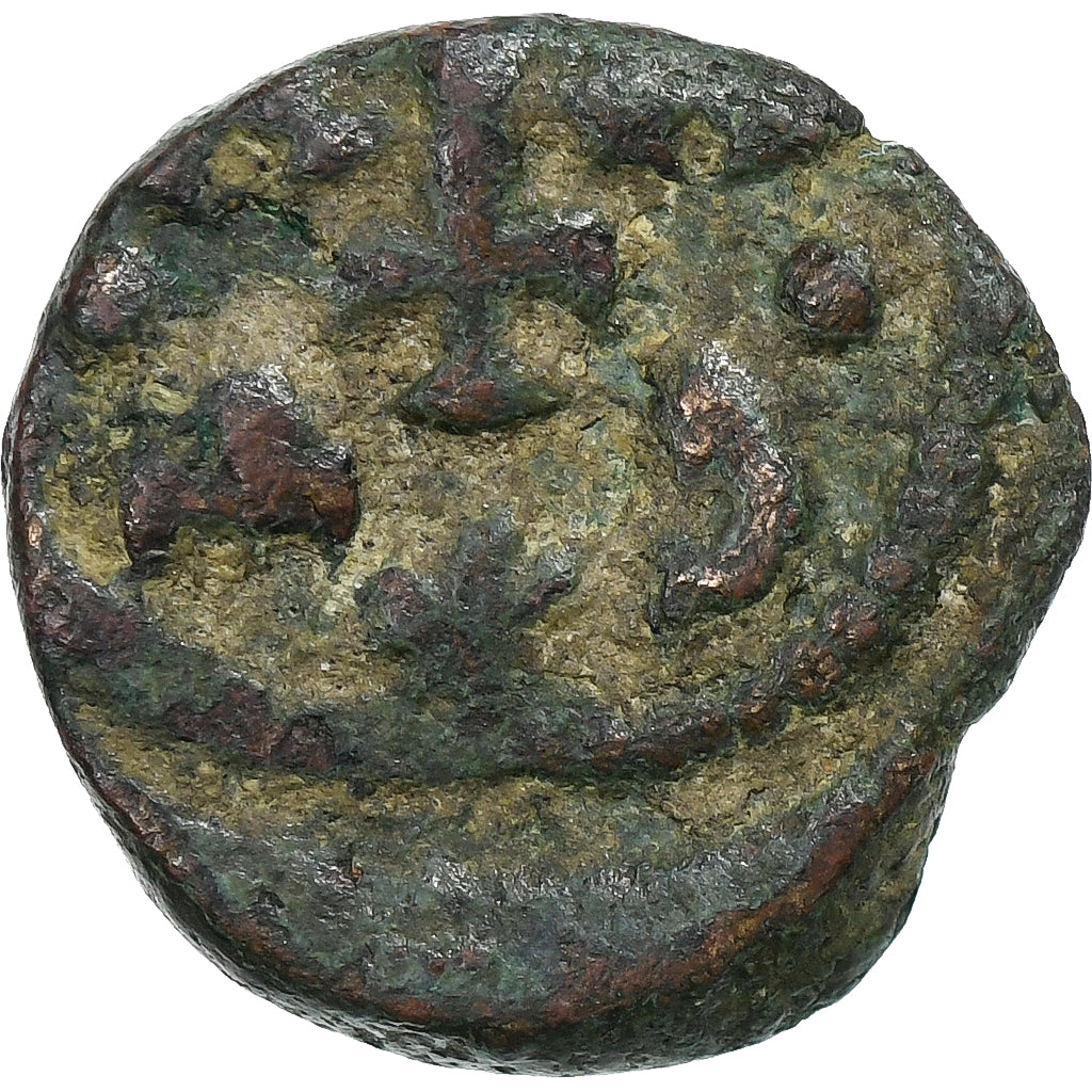 Constans II, Half Follis, 641-668, Carthage, Bronze, F(12-15), Sear:1059