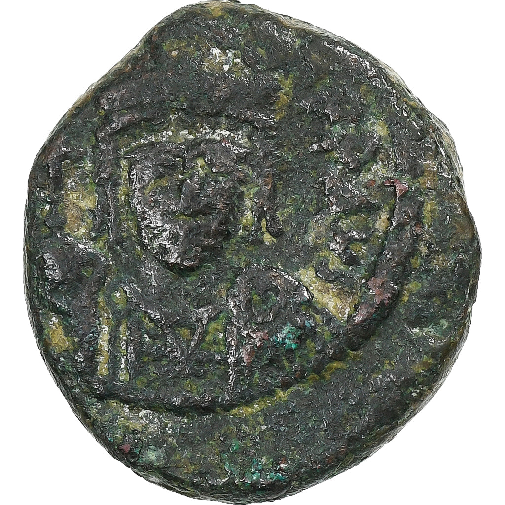 Heraclius, Half Follis, 610-641, Carthage, Bronze, VF(30-35), Sear:872
