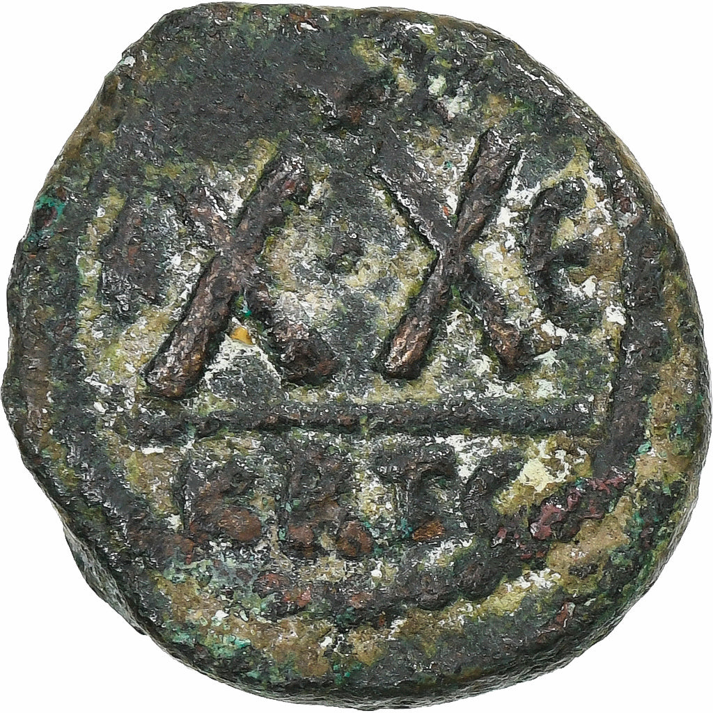 Heraclius, Half Follis, 610-641, Carthage, Bronze, VF(30-35), Sear:872
