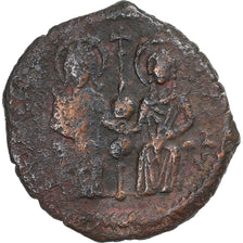 Justin II et Sophie, Demi-Follis, 572-573, Antioche, Bronze, TB, Sear:379