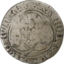 Francia, Charles VII, Blanc à la couronne, 1436-1461, Poitiers, Biglione, B+