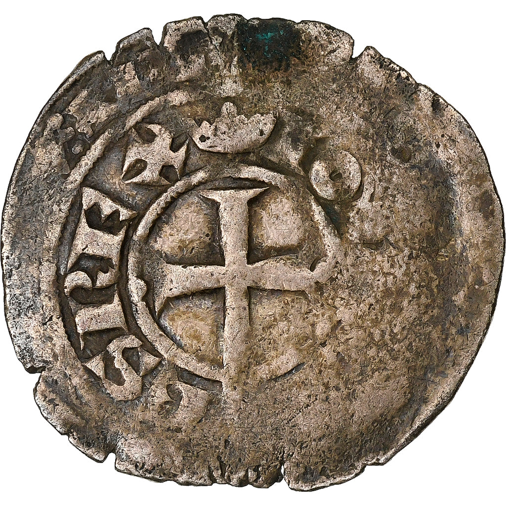 France, Jean II le Bon, Gros à la queue, 1355-1364, Billon, VF(20-25)