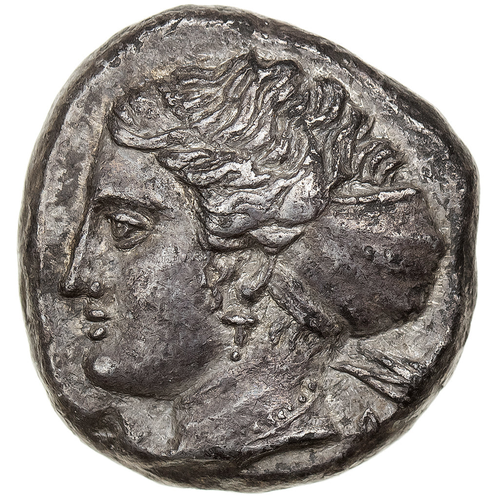 Caria, Tetradrachm, ca. 395-390 BC, Knidos, Srebro, AU(55-58)