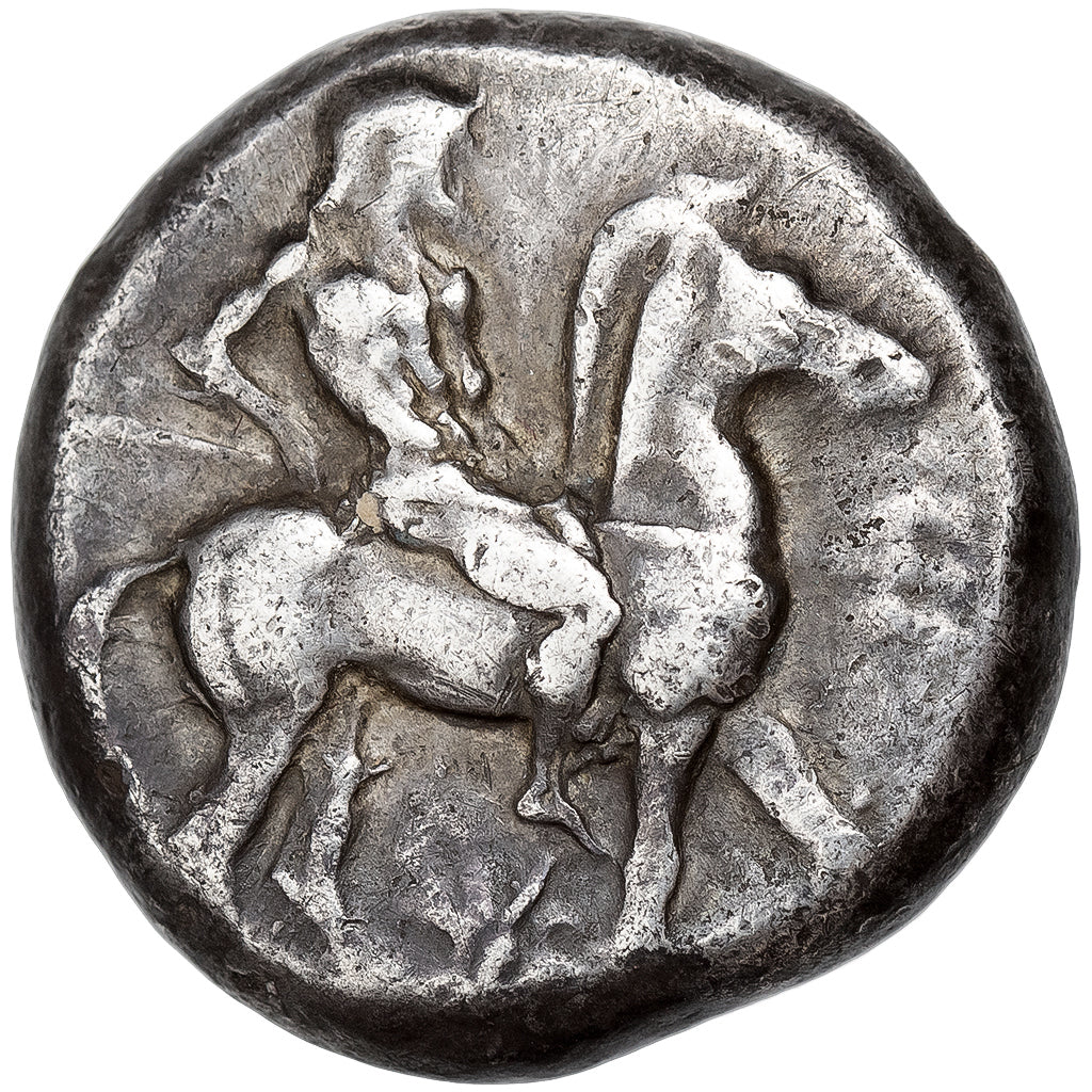 Macedonia, Tetradrachm, ca. 500-480 BC, Potidaia, Argento, BB, HGC:3.1-640
