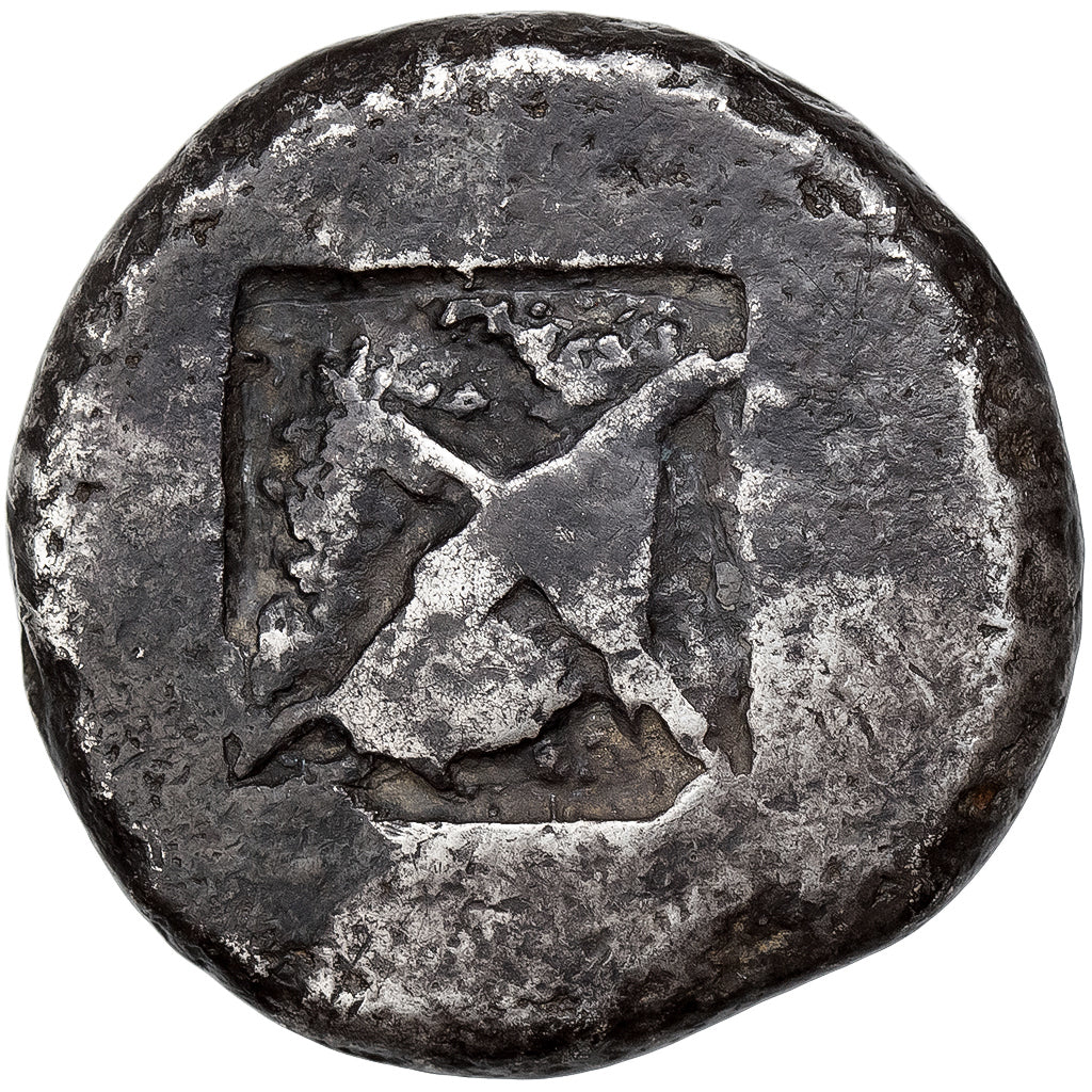 Macedonia, Tetradrachm, ca. 500-480 BC, Potidaia, Argento, BB, HGC:3.1-640