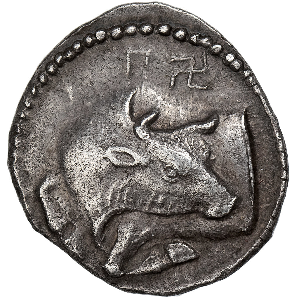 Macedonia, Tetrobol, ca. 430-390 BC, Akanthos, Plata, EBC, HGC:3.1-392