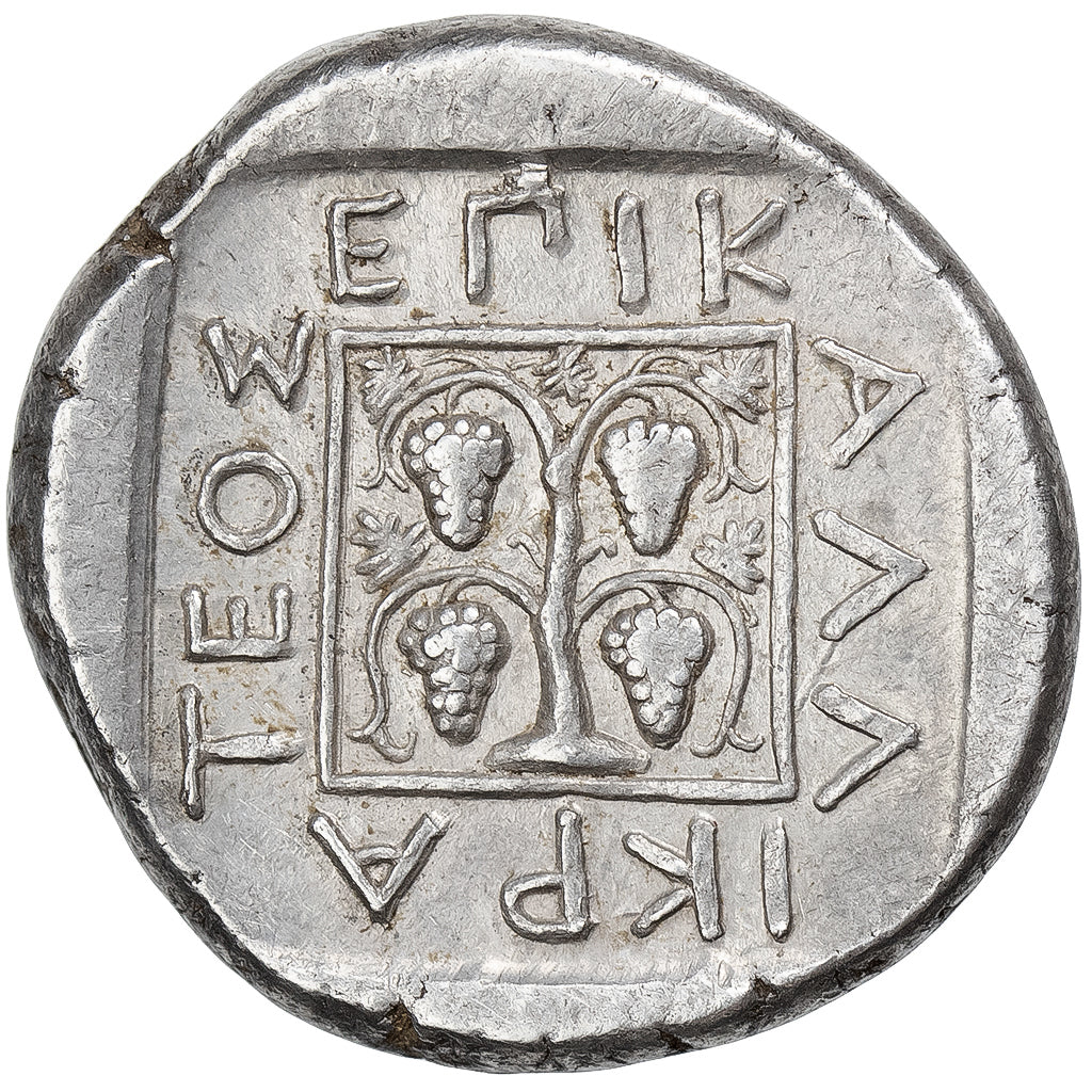 Trácia, Stater, ca. 386-347 BC, Maroneia, Prata, AU(55-58), HGC:3.2-1533