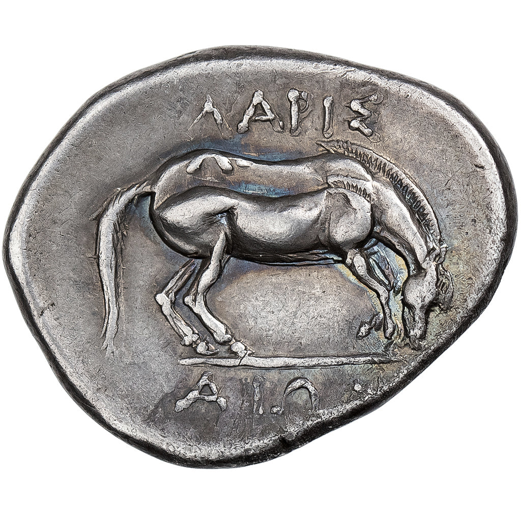 Tessália, Drachm, ca. 356-320 BC, Larissa, Prata, AU(50-53), HGC:4-453