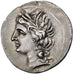 Bruttium, Carthaginian Occupation, 1/2 Shekel, ca. 216-211 BC, Srebro