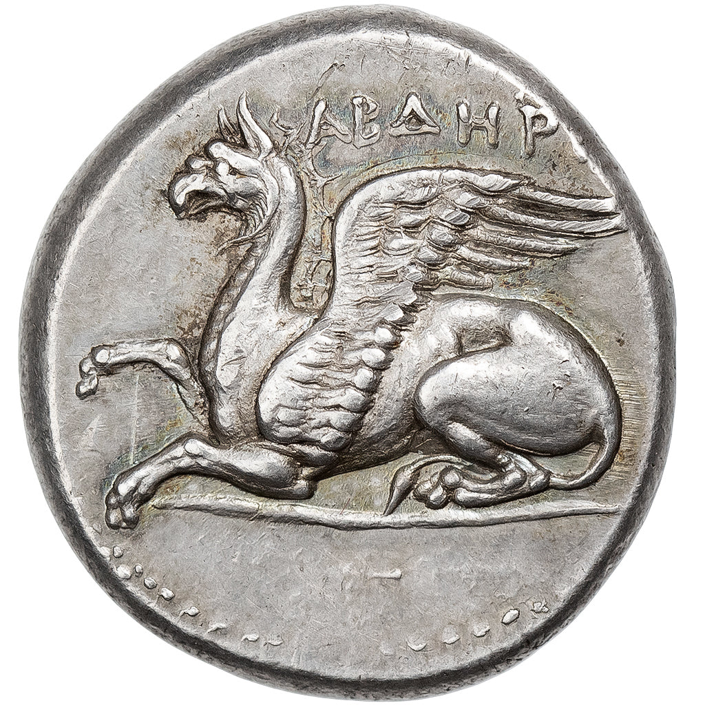 Trácia, Tetradrachm, ca. 352-351 BC, Abdera, Prata, AU(50-53), HGC:3.2-1208