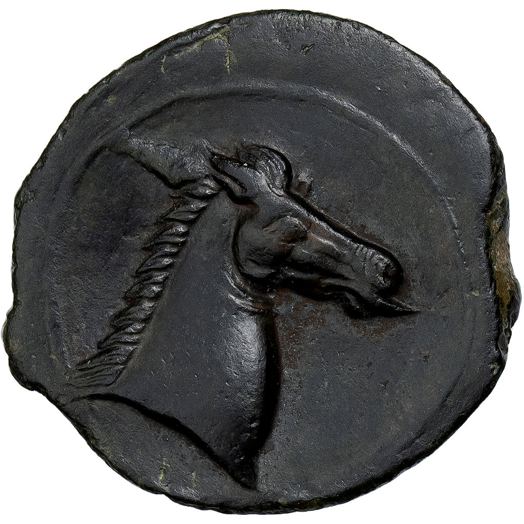 Carthaginian Sicily, Æ Unit, ca. 350-320 BC, Sicilian Mint, Bronze, MS(60-62)