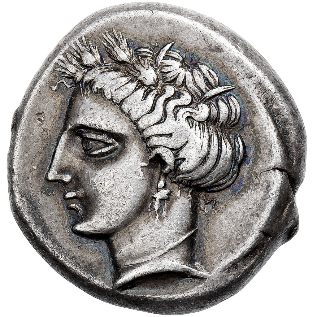 Carthaginian Sicily, Tetradrachm, ca. 350-340 BC, Sicilian Mint, Zilver, ZF