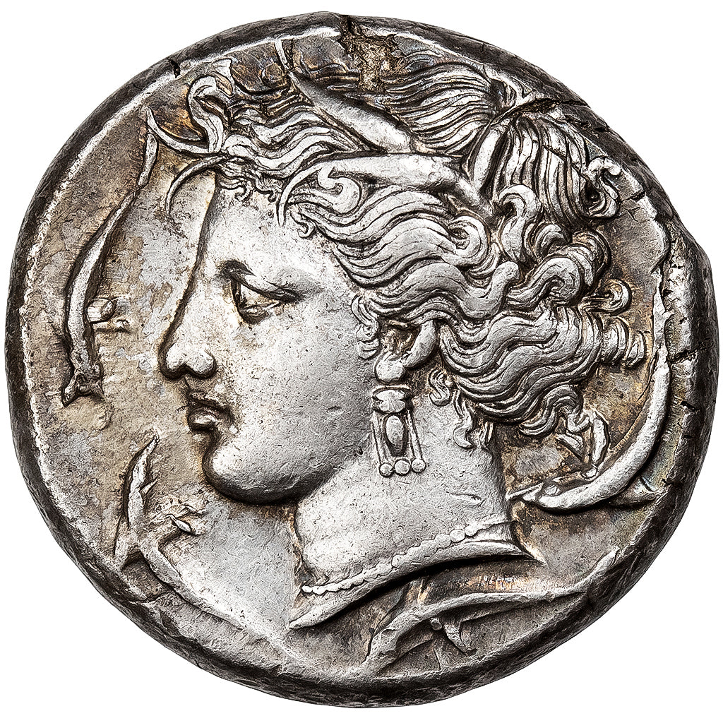 Carthaginian Sicily, Tetradrachm, ca. 350-320 BC, Sicilian Mint, Prata