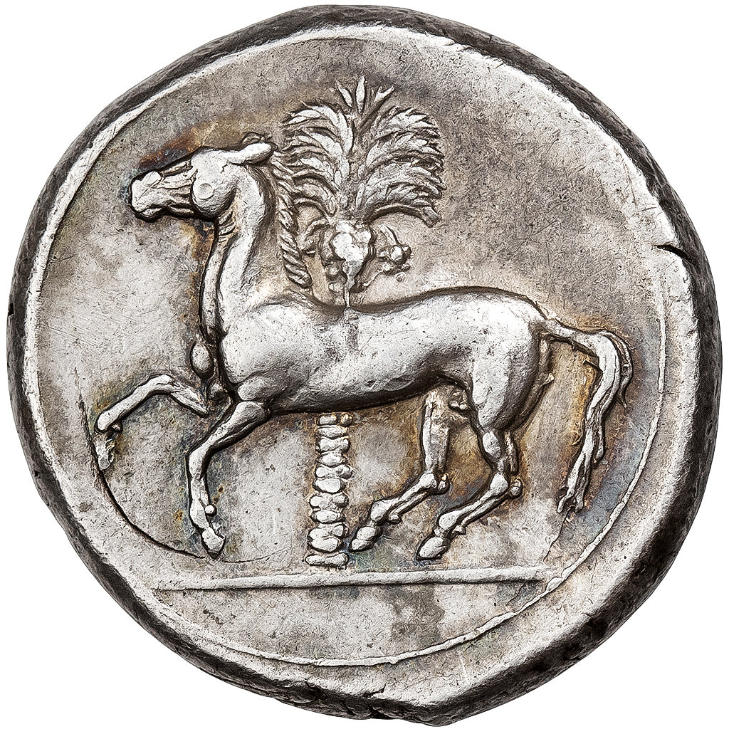 Carthaginian Sicily, Tetradrachm, ca. 350-320 BC, Sicilian Mint, Prata