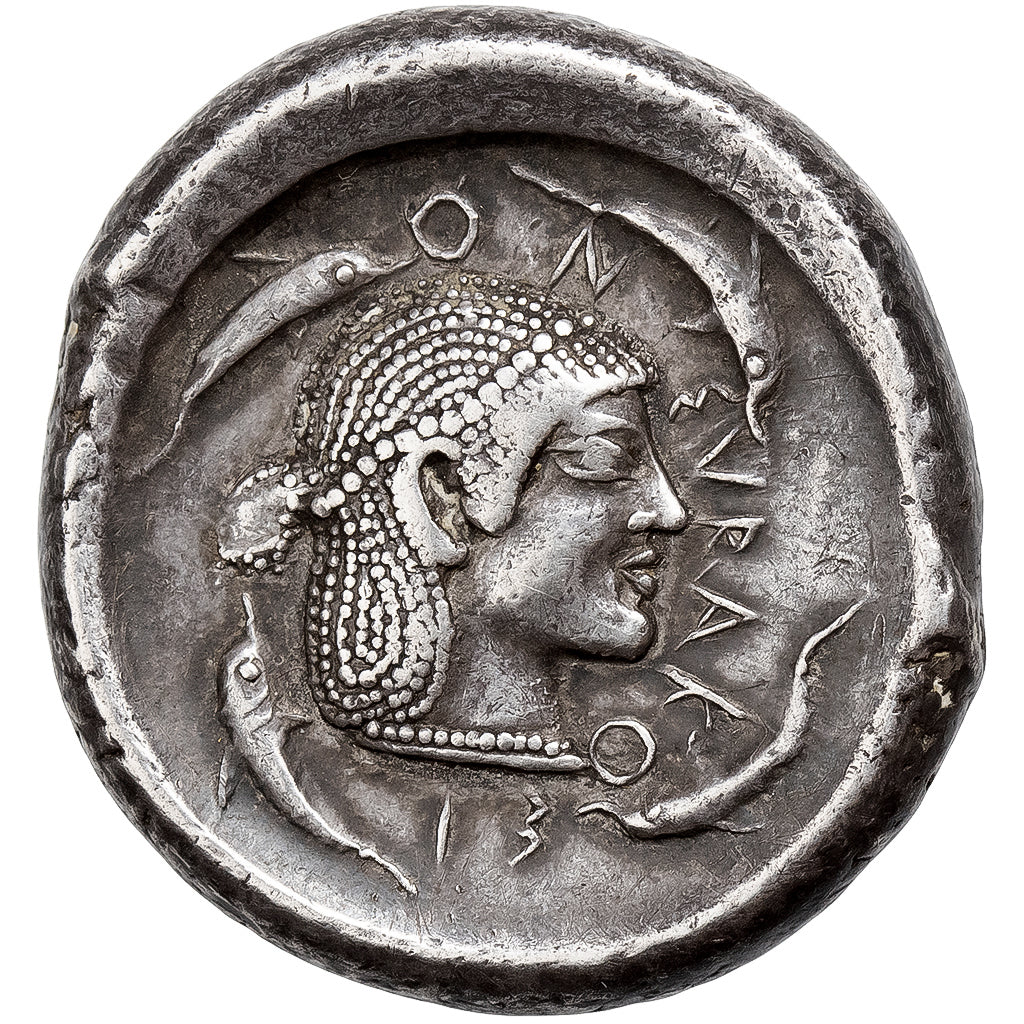 Sicile, Gélon Ier, Tétradrachme, v. 485-480 av. J.-C., Syracuse, Argent, TTB+