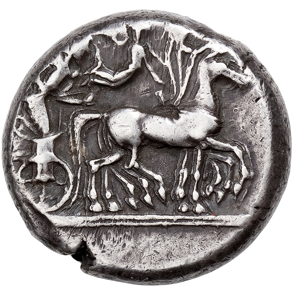 Sicile, Hiéron Ier, Tétradrachme, v. 475-470 av. J.-C., Syracuse, Unique, Argent