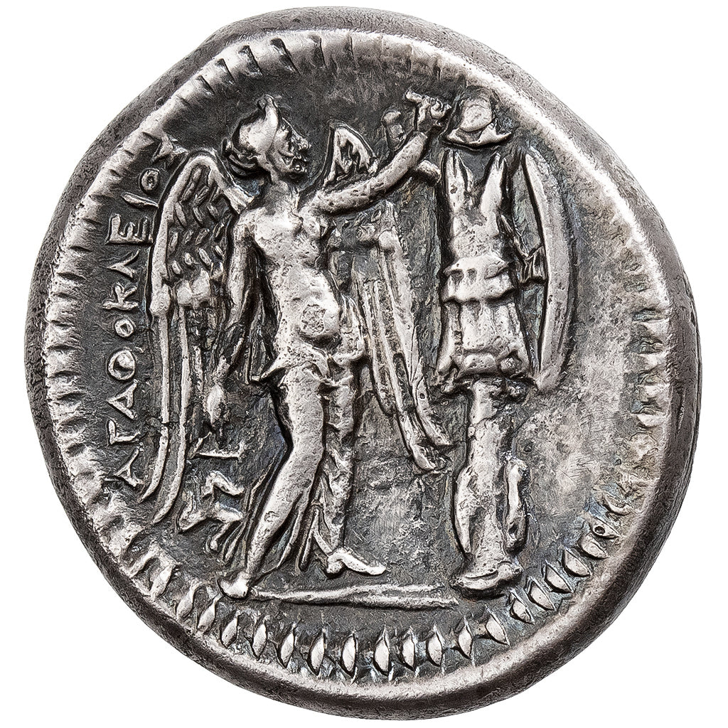 Sicile, Agathoclès, Tétradrachme, v. 305-290 av. J.-C., Syracuse, Argent, TTB+