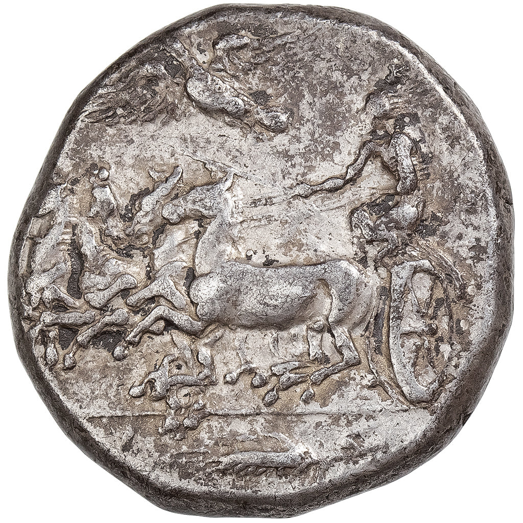 Sicily, Tetradrachm, ca. 415-405 BC, Gela, Argento, BB