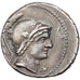 Rustia, Denarius, 76 BC, Rome, Prata, AU(50-53), Crawford:389/1