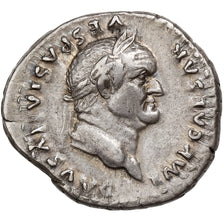 Vespasian, Denarius, 77-78, Rome, Prata, EF(40-45), RIC:943