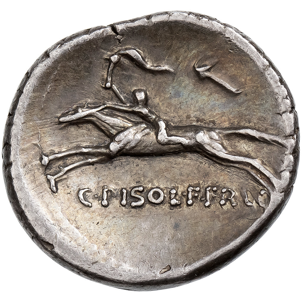 Calpurnia, Denarius, 67 BC, Rome, Argento, BB+, Crawford:408/1b