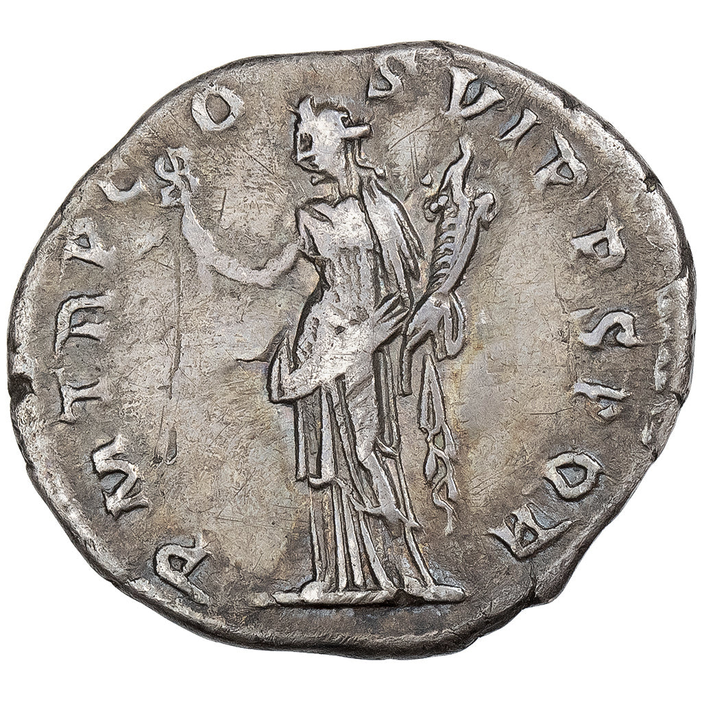 Trajan, Denarius, 114-117, Rome, Srebro, EF(40-45), RIC:343