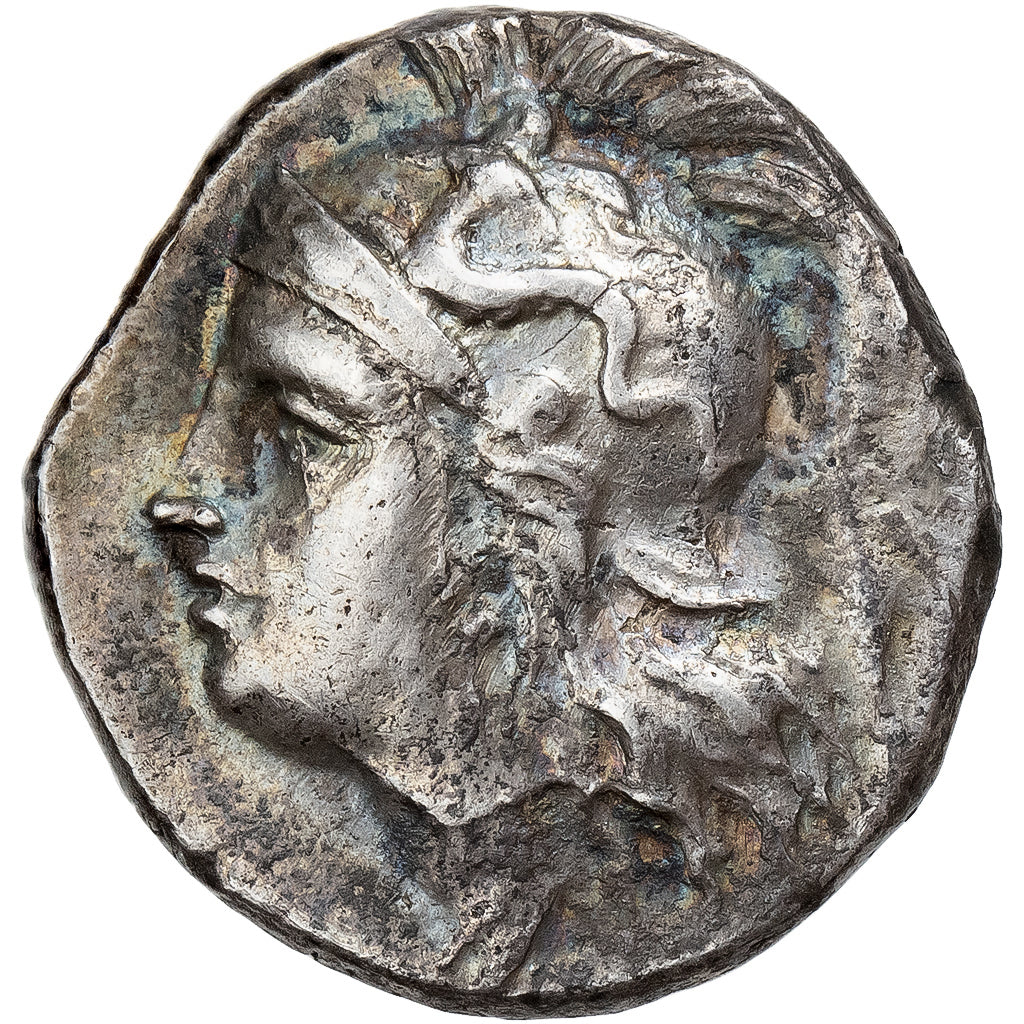 Calabria, Drachm, ca. 280-272 BC, Tarentum, Plata, EBC, HGC:1-907, HN Italy:1018