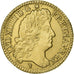 France, Louis XIV, Louis d'or à l'écu, 1690, Lyon, reformed, Gold, AU(50-53)